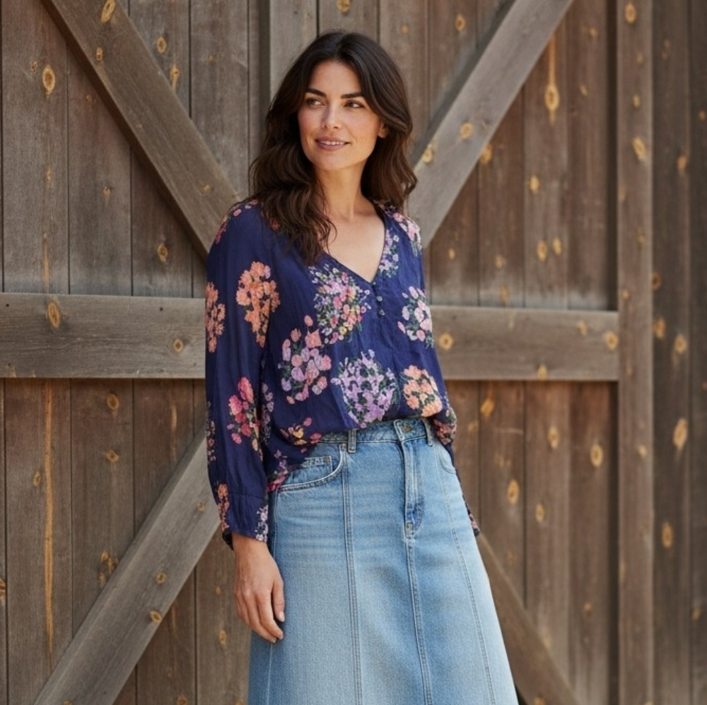 Zara Floral Cropped Top